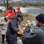 Valeureux guerriers à l'apéro